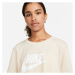Nike SPORTSWEAR ESSENTIAL ICON FUTURA Dámské tričko, béžová, velikost