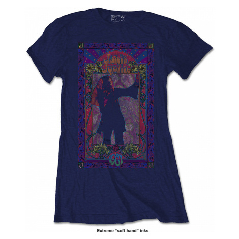 Janis Joplin tričko, Paisley &amp; Flowers Frame Girly, dámské RockOff