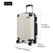 Světlý cestovní kvalitní prostorný malý kufr Amol Lulu Bags