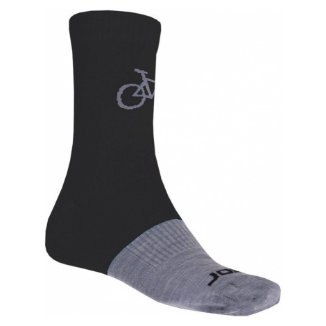 Sensor Tour Merino Sportovní ponožky ZK16100069 černá/šedá