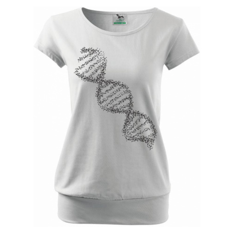 DNA černobílé - Volné triko city