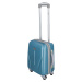 Malý příruční plastový kufr Sonrado, metalická modrá