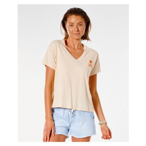 Tričko Rip Curl SWC V NECK TEE Nude