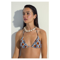 DEFACTO Nefes Istanbul X Printed Triangle Bikini Top