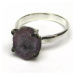 AutorskeSperky.com - Stříbrný prsten rubíny ve stalaktitu - S4717