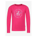 Růžové dětské tričko s potiskem ALPINE PRO ECCO
