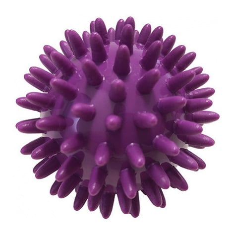 MVS Masážní míček, ježek, 70 mm, fialový