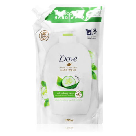 Dove Refreshing Care tekuté mýdlo na ruce náhradní náplň Cucumber & Green Tea 750 ml