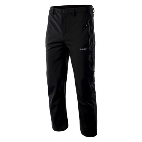 Hi-Tec MONTIN Pánské softshellové kalhoty, černá, velikost