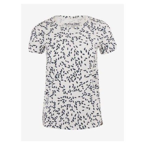 Modro-bílé dámské vzorované tričko ALPINE PRO Onbera