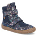 Barefoot zimní boty Froddo - Tex Winter modré třpytky