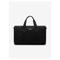 Černá dámská puntíkovaná cestovní taška VUCH Fatima M-Color