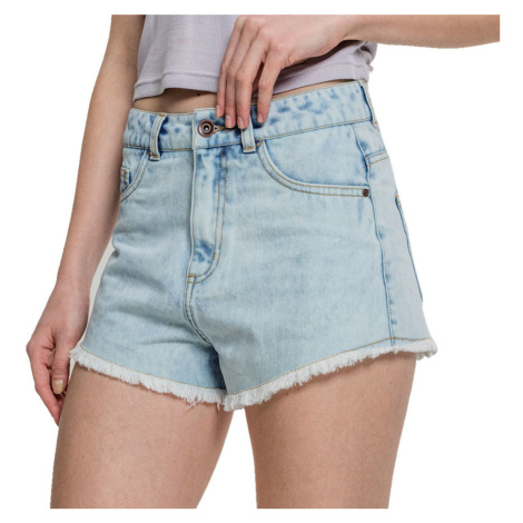 kraťasy dámské URBAN CLASSICS - Denim Hotpants - blue bleached