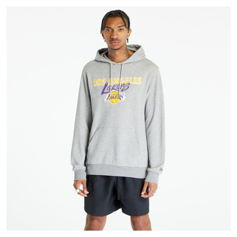 New Era Team Script Hoody Los Angeles Lakers Heather Gray/ A Gold