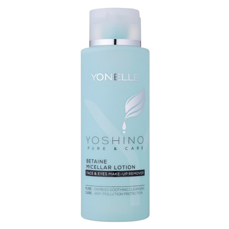 Yonelle Yoshino Pure&Care micelární voda s betainem pro intenzivní hydrataci pleti 400 ml