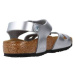 Birkenstock RIO KIDS BF ELECTRIC Stříbrná