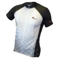 HAVEN Cyklistický dres s krátkým rukávem - INFINITY - černá/bílá