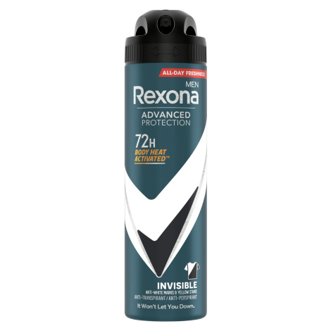 Rexona Men Invisible Black + White Antiperspirant sprej 150 ml