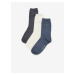 Set dámských ponožek v modré, bílé a šedé barvě Calvin Klein Underwear