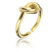 Marc Malone Pozlacený prsten s uzlem Rylee Gold Ring MCR23003G