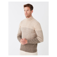 LC Waikiki Turtleneck Long Sleeve Men's Knitwear Sweater