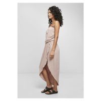 Ladies Viscose Bandeau Dress - duskrose