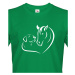 Pánské tričko pro milovníky zvířat - Srdce koně a psa - skvělý dárek