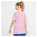 Nike NSW TEE TRIPLE SWOOSH U Dětské tričko, růžová, velikost