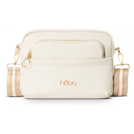 Stylová dámská koženková crossbody kabelka Nobo Uljana, bílá
