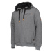 Savage gear mikina classic zip hoodie grey melange - xl