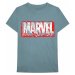 Marvel Comics tričko, Distressed Dripping logo Light Blue, pánské