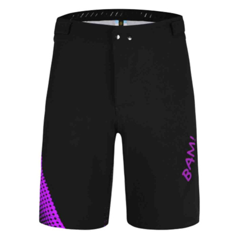 MONTON Cyklistické kalhoty krátké bez laclu - BAM MTB - fialová/černá