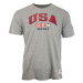 CCM FLAG TEE TEAM USA Pánské tričko, šedá, veľkosť