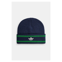 Čepice adidas Originals Beanie tmavomodrá barva, JL9569