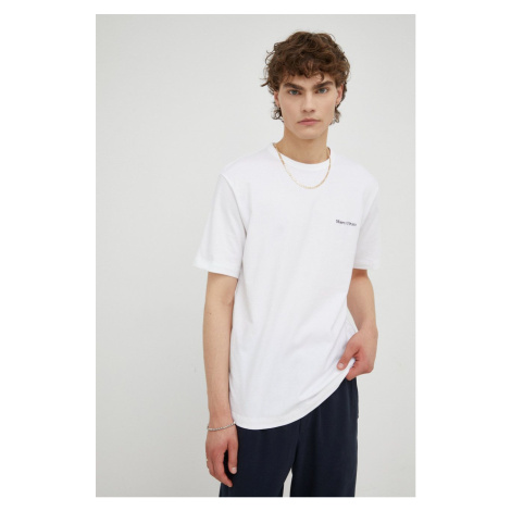 Bavlněné tričko Marc O'Polo bílá barva, s aplikací