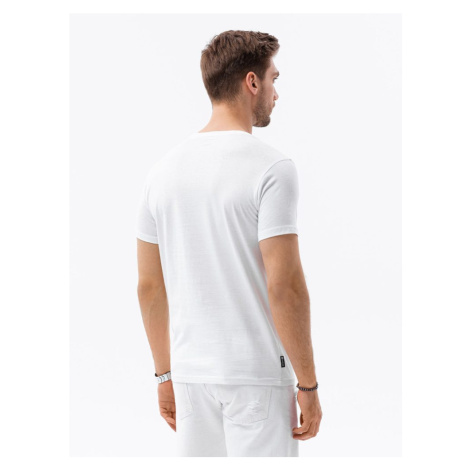 Buďchlap Trendy bílé tričko Paris S1434 V-6A
