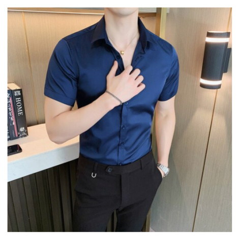 Kvalitná pánska košeľa elegantná s krátkym rukávom JFC FASHION