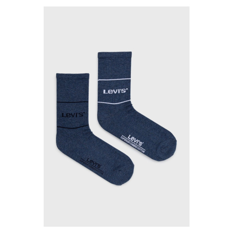 Ponožky Levi's ( 2-pak) pánské, tmavomodrá barva Levi´s