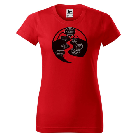 DOBRÝ TRIKO Vtipné dámské vodácké tričko NA ŘECE Barva: Červená