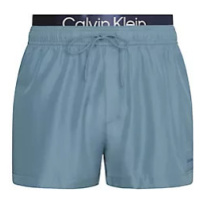 Pánské plavky Tkaný spodní díl SHORT DOUBLE WAISTBAND KM0KM00947C7Y - Calvin Klein