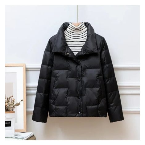 Prošívaná dámská bunda s límečkem