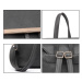 Konofactory Šedý elegantní kožený batoh „Majestic“ 8L