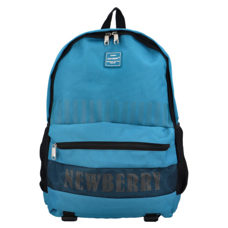 Stylový studentský látkový batoh Darko, modrá New Berry