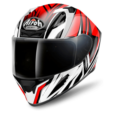 AIROH Valor Conquer VACQ55 INTG helma červená/bílá/černá