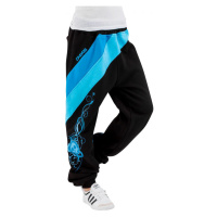 Dangerous DNGRS kalhoty dámské tepláky Skull Sweat Pants Black/Turquise