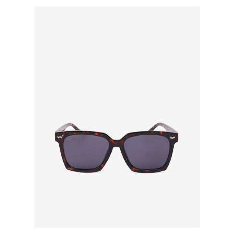 Hnědé dámské vzorované sluneční brýle VUCH Maveny Design Brown