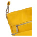 Zajímavá dámská kožená kabelka Fantazie,  žlutá