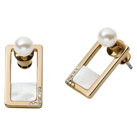 Skagen Luxusní náušnice s perlami a krystaly 2v1 Agnethe SKJ1426998
