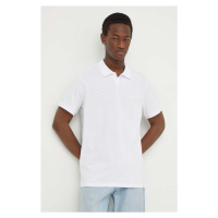 Bavlněné polo tričko Les Deux bílá barva, LDM120006