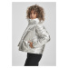 Dámská bunda // Urban classics Ladies Metalic Puffer Jacket silver